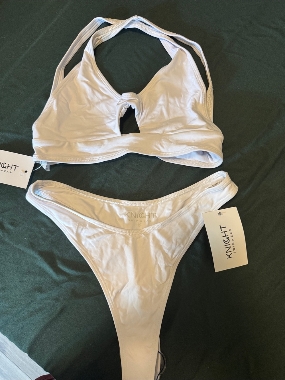 Knight Swimwear White Two-Piece Bikini Set